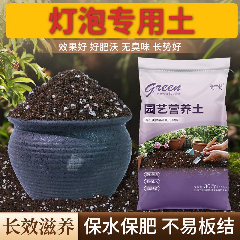 灯泡适用腐叶土腐殖泥炭土花园包邮精选促生长木本专用保水锁肥