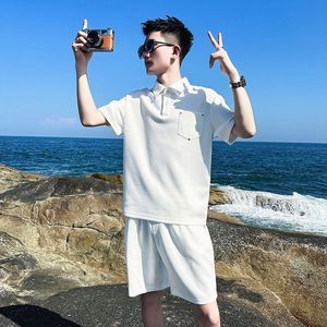 1506/Q7380/P44运动套装男夏季棉薄速干短袖短裤两件套跑步服1图片