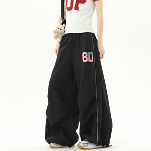 1506/QFY1310/P48美式字母反光条休闲裤秋季速干运动长裤子2025潮图片