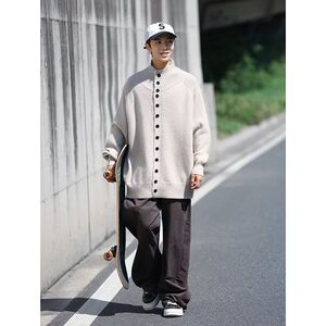 1506/Q76020/P59秋冬新款开衫毛衣美式复古休闲V领针织衫男图片
