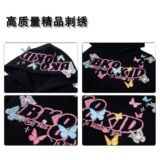 1506/QA10960/P59美式蝴蝶字母卫衣男女秋冬宽松重磅情侣上衣潮，男装卫衣，星座1506