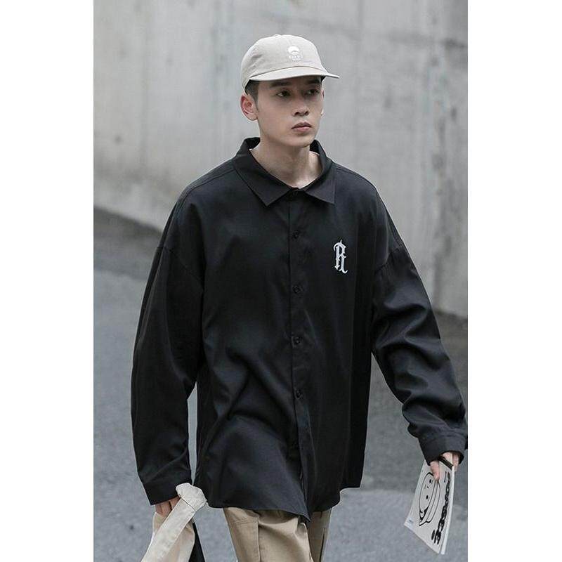 1506/Q8050/P35潮男衬衫男长袖潮青少年衬衣宽松日系休闲外套男,男装衬衫,星座1506