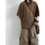 1506/Q328/P41夏季日系基础款纯色短袖T恤男女宽松五分袖上衣潮牌，男装T恤，星座1506