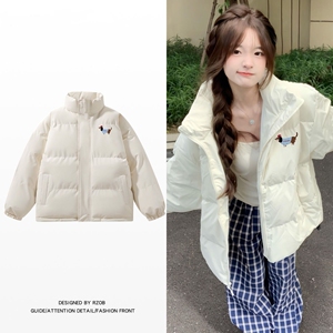 1506/QY2910/P63卡通腊肠狗立领棉服女学生冬季面包服1图片