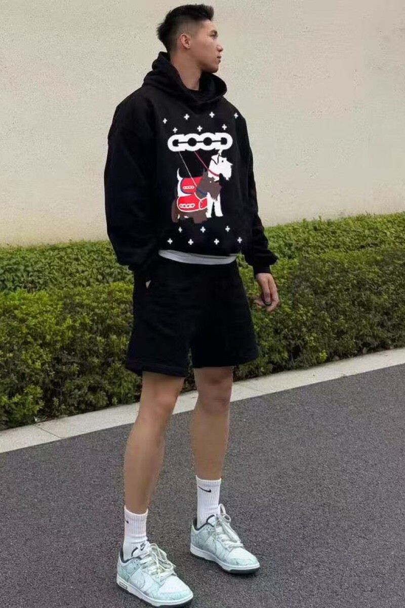 1506/QW9030/P72雪纳瑞十字榻榻米刺绣卫衣长袖男女T恤2025年1,男装T恤,星座1506