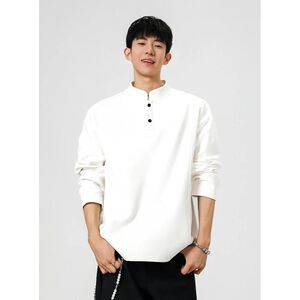 1506/QCX810/P34春秋季华夫格宽松休闲内搭打底衫上衣图片