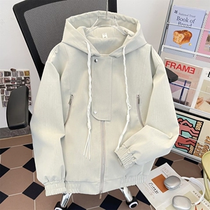 1506/QJ930/P89卫衣男连帽春秋季港风宽松潮牌字母印花百搭外套1,女装短外套,星座1506