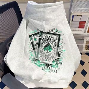 1506/QB540/P39卫衣男连帽春秋季风宽松潮牌字母印花百搭外套2图片