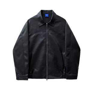 1506/QW6340/P70痞帅Pu皮衣潮男复古风机车服皮夹克秋冬外套图片
