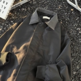 1506/QA2190/P59PU皮夹克男女港风街头潮牌棕色皮衣外套1，男装夹克，星座1506