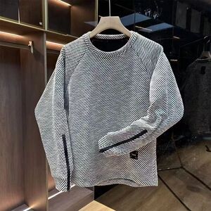1506/QT4040/P45秋冬卫衣男秋季圆领宽松上衣chic港风潮流2025年图片