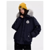 1506/Q86160/P94【黄子弘凡同款】毛领派克服棉服冬男女棉衣3，男装棉衣，星座1506