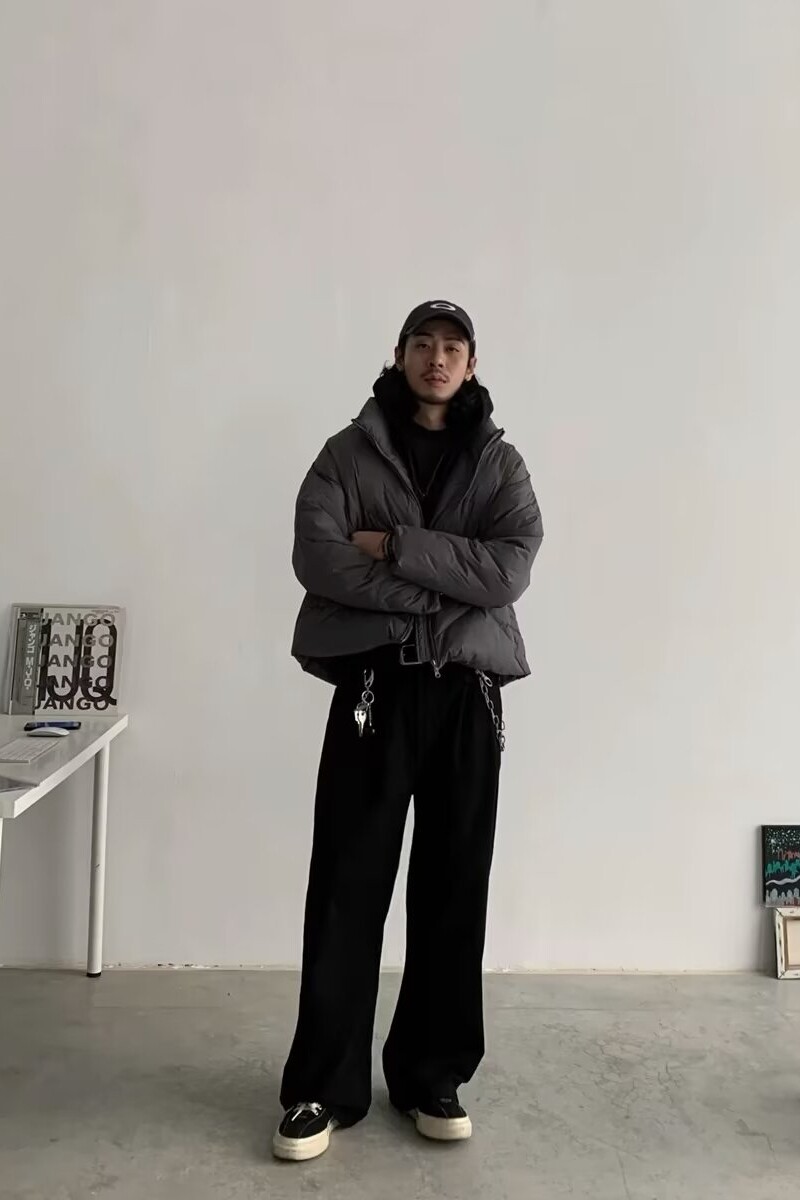 1506/QHR050/P47休闲裤子男百搭棉麻宽松亚麻裤韩版潮流长裤直筒图片
