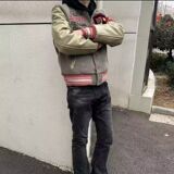 1506/QT1690/P66美式复古撞色棒球服外套毛巾绣新款飞行员夹克潮，男装夹克，星座1506