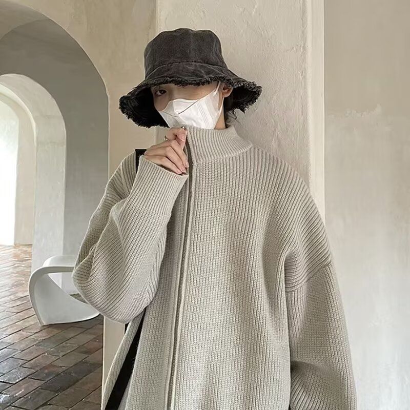 1506/QM250/P52秋冬新款开衫毛衣美式复古休闲V领针织衫男外套,男装针织衫/毛衣,星座1506