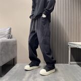 1506/QT12200/P50秋款松紧腰高弹力牛仔裤男束脚哈伦裤弹性长裤子，男装牛仔裤，星座1506