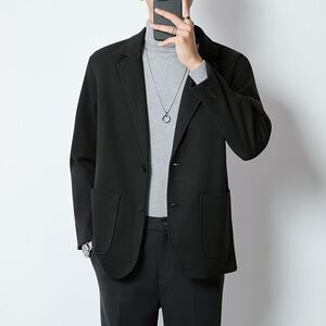 1506/QW140/P72高级感休闲西服套装男士垂感宽松韩版外套1图片