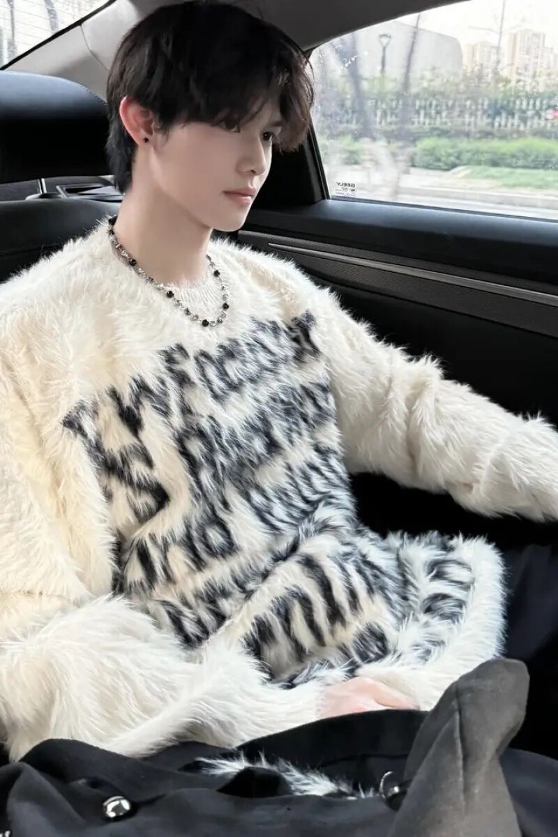 1506/ML1041/P59美式复古海马毛毛衣针织外套新款1,男装针织衫/毛衣,星座1506