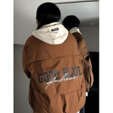 1506/MY106/P75宽松面包服加厚连帽假两件棉衣外套情侣棉服男1，男装棉衣，星座1506
