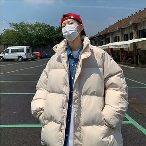 1506/Q17260/P44韩系棉服外套男士冬季棉衣加厚宽松立领面包服3图片