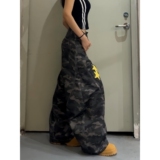 1506/QN90260/P59美式高街星星迷彩刺绣工装牛仔裤男士宽松裤，男装牛仔裤，星座1506