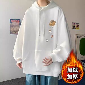 1506/Q贝贝绒J145箱小猫0/P39秋冬季港风宽松潮牌印花百搭外套图片