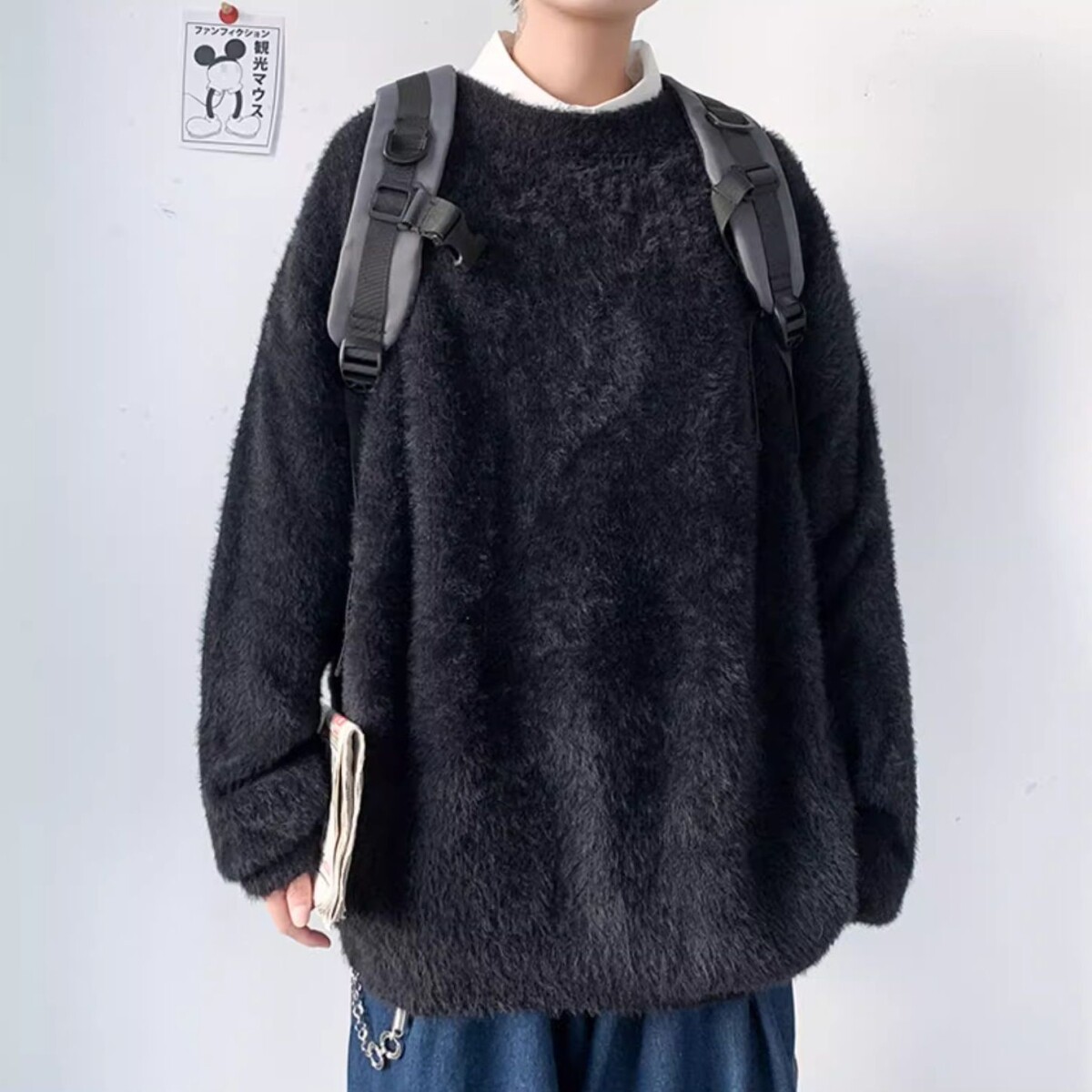 1506/QL0170/P53秋冬季加厚韩版潮流打底针织衫港风圆领线衣2,男装T恤,星座1506