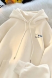 1506/QW80520/P40重磅连帽卫衣男女设计感外套情侣上衣，女装短外套，星座1506