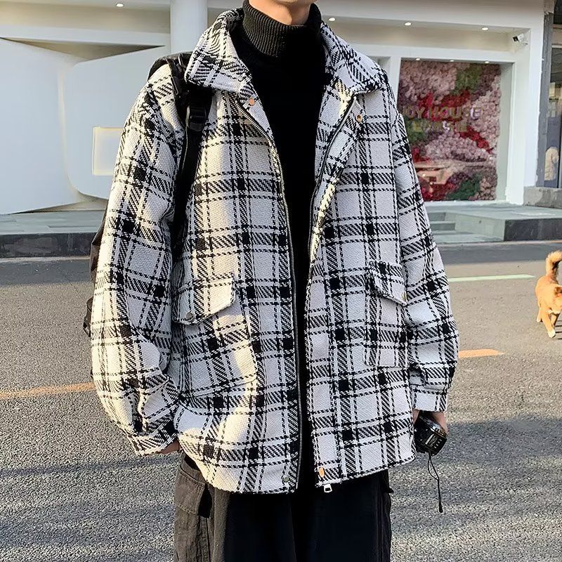 1506/Q77400/P49秋外套男高街潮牌原宿风韩版潮流宽松夹克图片