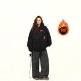 1506/QW83-10/P48款美式高街宽松加绒加厚外套上衣2，女装短外套，星座1506