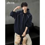 1506/QJ7560/P52新款卫衣港风宽松简约连帽卫衣开衫1，男装卫衣，星座1506