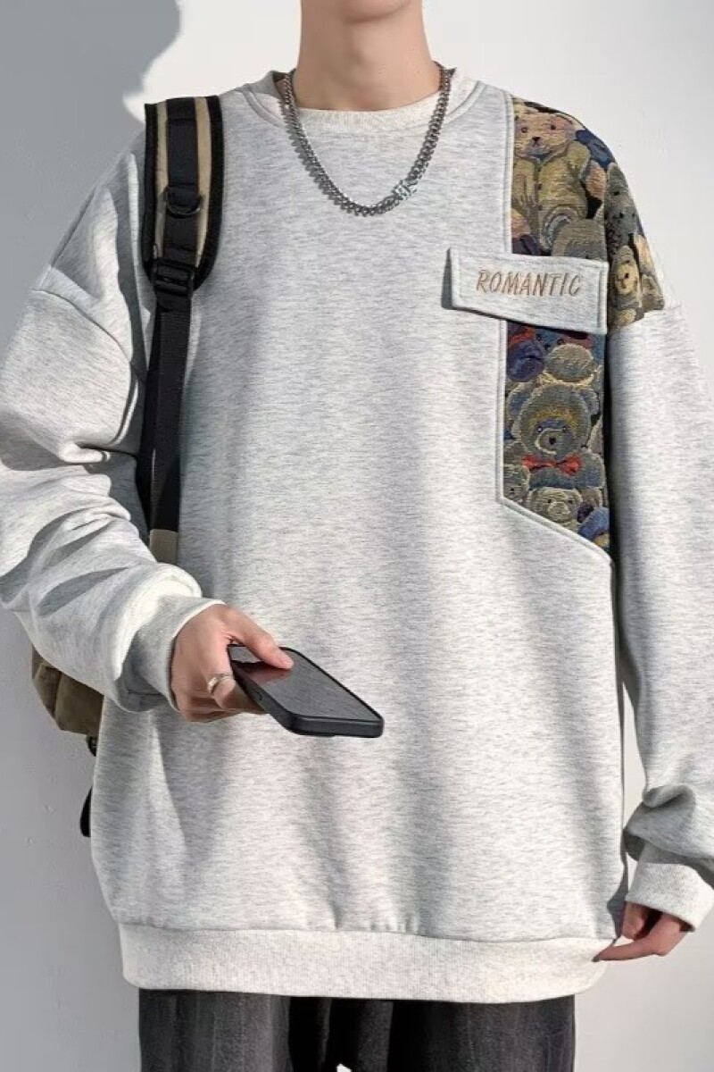 1506/QY25R0/P39新中式潮牌刺绣拼接卫衣男春秋季风衣服长袖3,男装风衣,星座1506