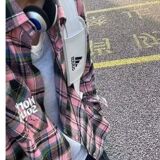 1506/QC590/P36休闲格子衬衫外套2025新款青少年男女款长袖衬衣，男装衬衫，星座1506