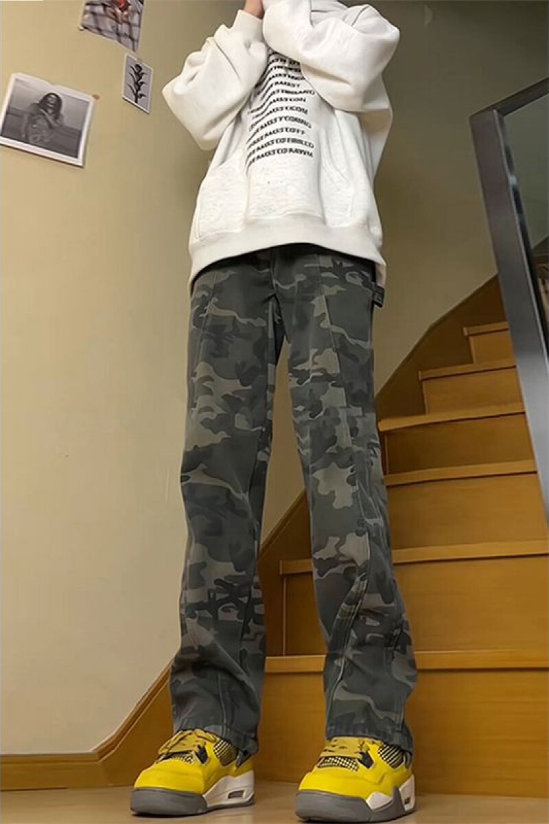 1506/QK430/P46美式迷彩裤男款裤子高街伐木工装牛仔裤,男装牛仔裤,星座1506