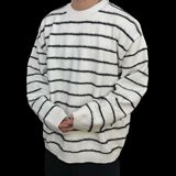 1506/Q71450/P41条纹长袖秋季新款宽松百搭圆领上衣潮，男装卫衣，星座1506