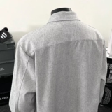 1506/QB550/P59亚麻混纺衬衫男长袖衬衣美式复古cleanfit通勤外套，男装衬衫，星座1506