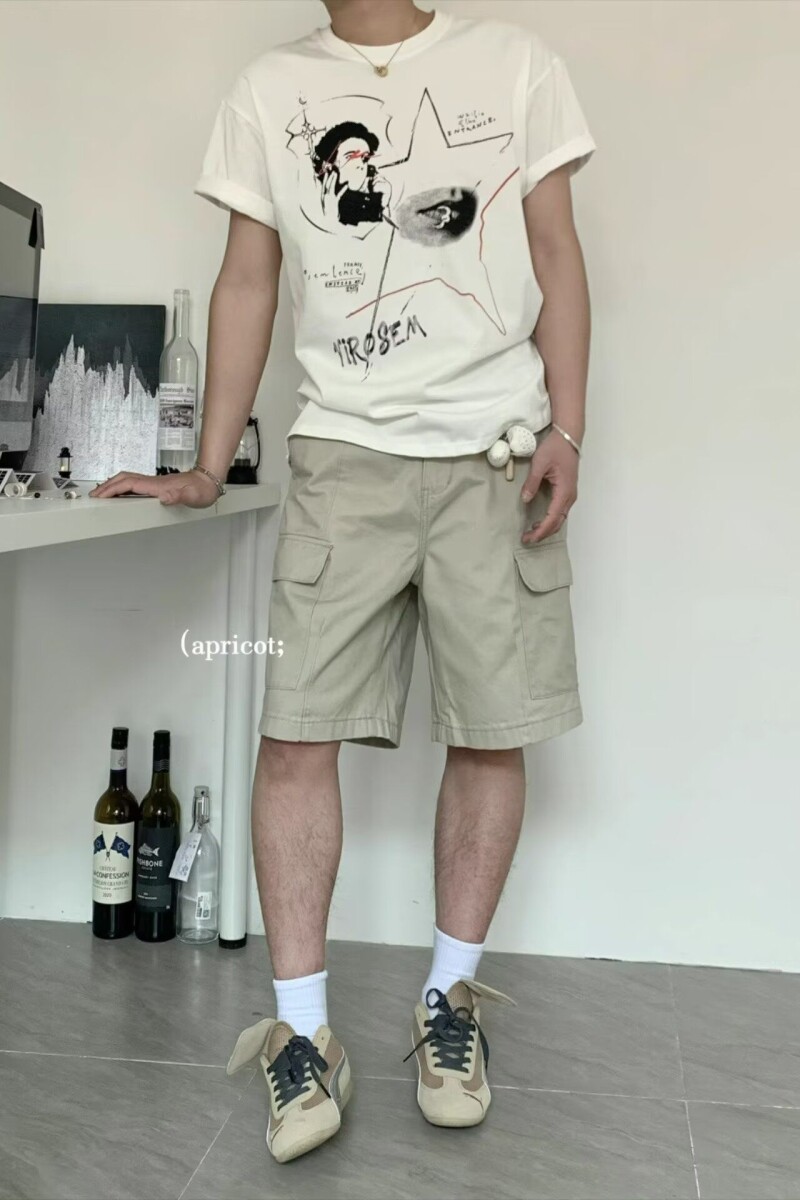 1506/QG330/P47夏季美式短裤男潮牌宽松大码运动休闲五分裤牛仔裤,男装牛仔裤,星座1506
