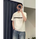 1506/Q260/P34夏季高端撞色翻领polo衫男短袖休闲百搭半袖t恤男1，男装Polo衫，星座1506