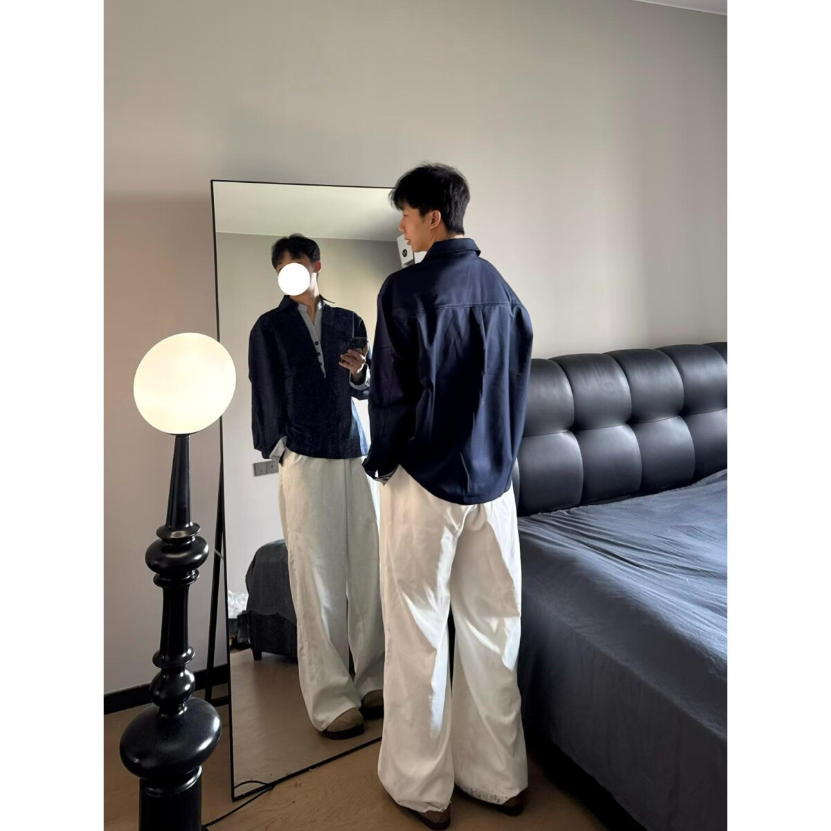 1506/QJ490/P48日系工装衬衫男长袖秋款宽松休闲衬衣外套上衣ins,男装衬衫,星座1506