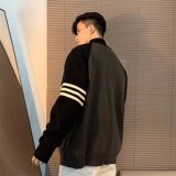 1506/QLD750/P54立领撞色针织外套男生休闲毛线衣服冬装3，男装针织衫/毛衣，星座1506