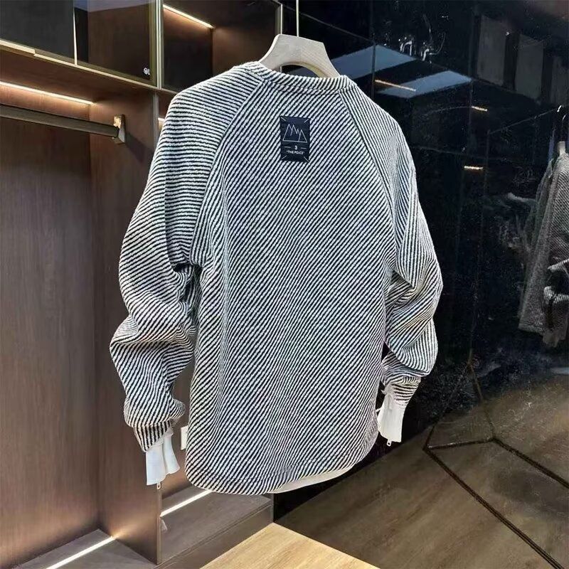 1506/QT4040/P45秋冬卫衣男秋季圆领宽松上衣chic港风潮流2025年,男装卫衣,星座1506