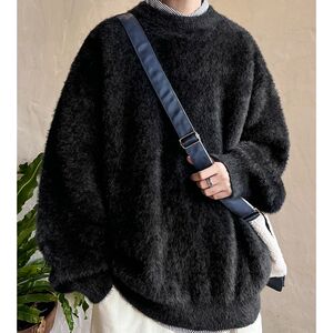 1506/QL0170/P53毛衣男士秋冬季新款复古高级感针织衫宽松线衣1图片