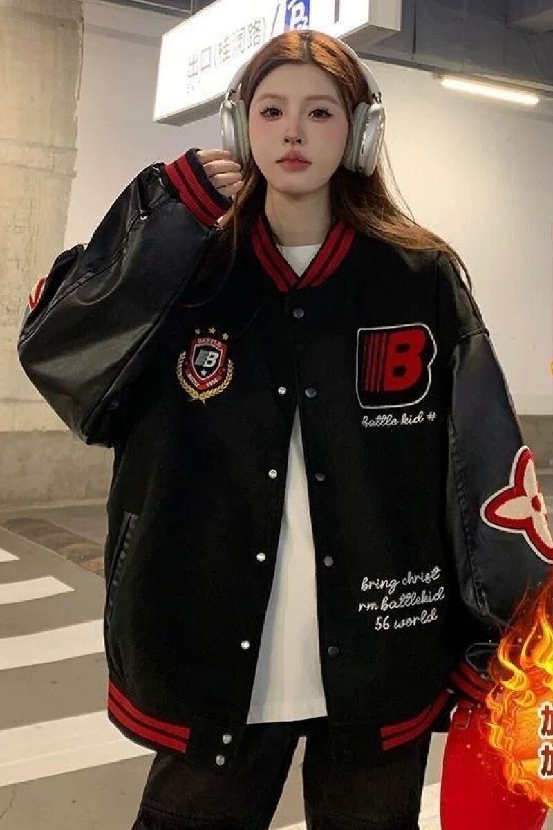 1506/Q2-M80920/P79美式复古盾徽撞色夹克男女校园风外套1,男装夹克,星座1506
