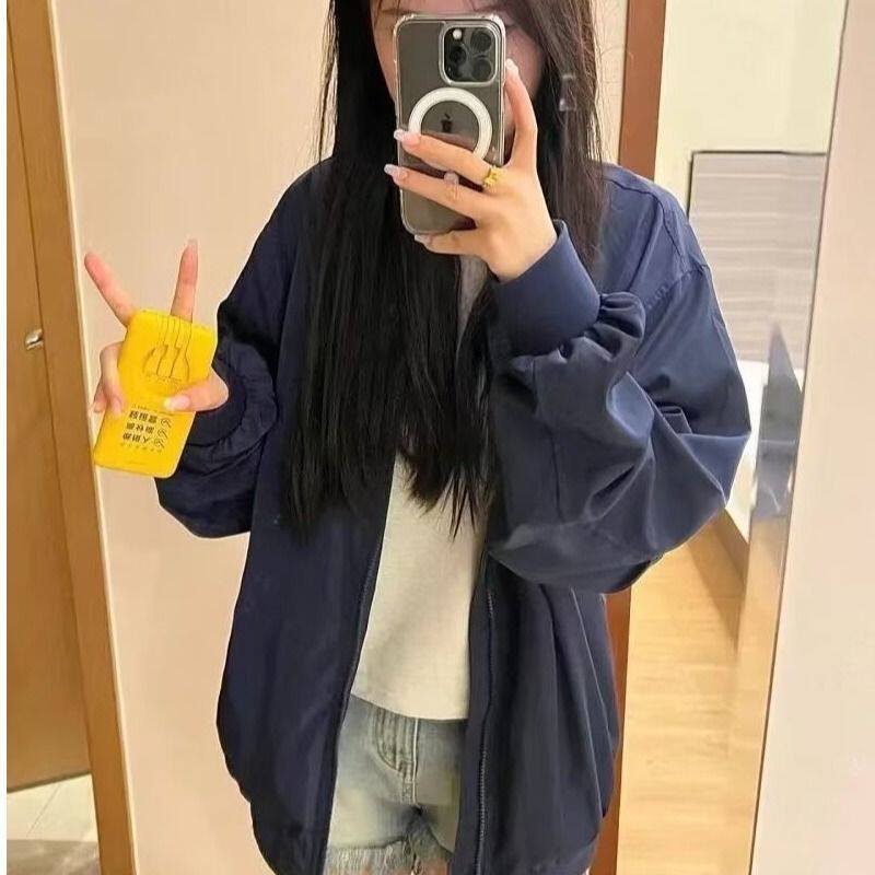 1506/QF0160/P49美式飞行员夹克外套女春秋新款宽松棒球服女2,男装夹克,星座1506