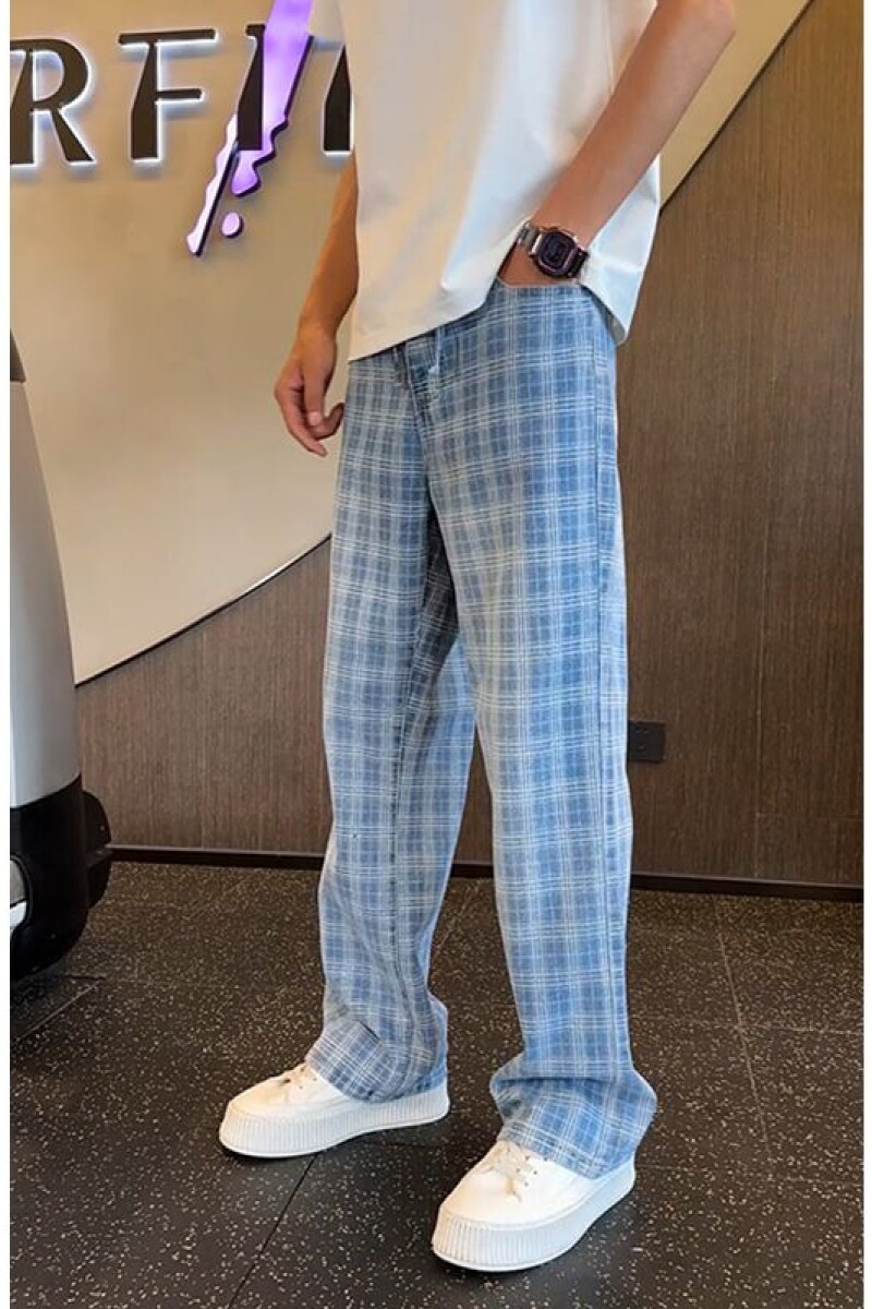 1506/Q66400/P47宽松休闲裤男潮百搭裤子坠感阔腿拖地长裤,男装休闲裤,星座1506