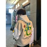 1506/QA020/P64美式植绒拼色棒球服女春秋季情侣夹克外套1，男装夹克，星座1506