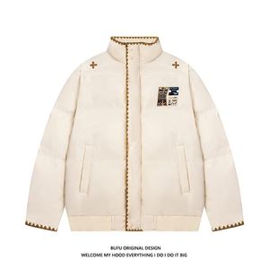 1506/M9990/P85手塞棉潮牌民族风棉服男女冬季情侣装刺绣棉衣