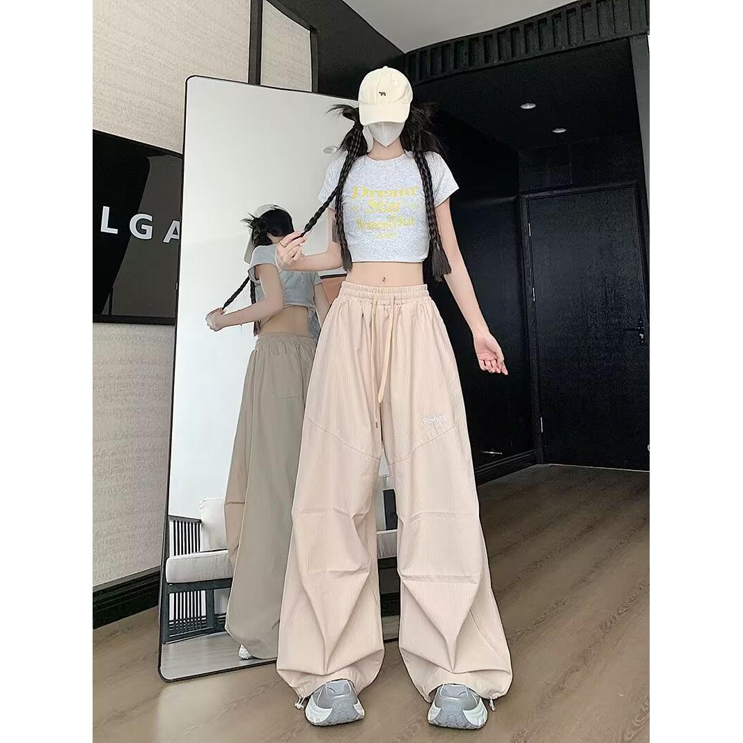 1506/QA80220/P53美式降落伞工装裤垂感裤子夏男女休闲速干阔腿裤,男装工装外套,星座1506