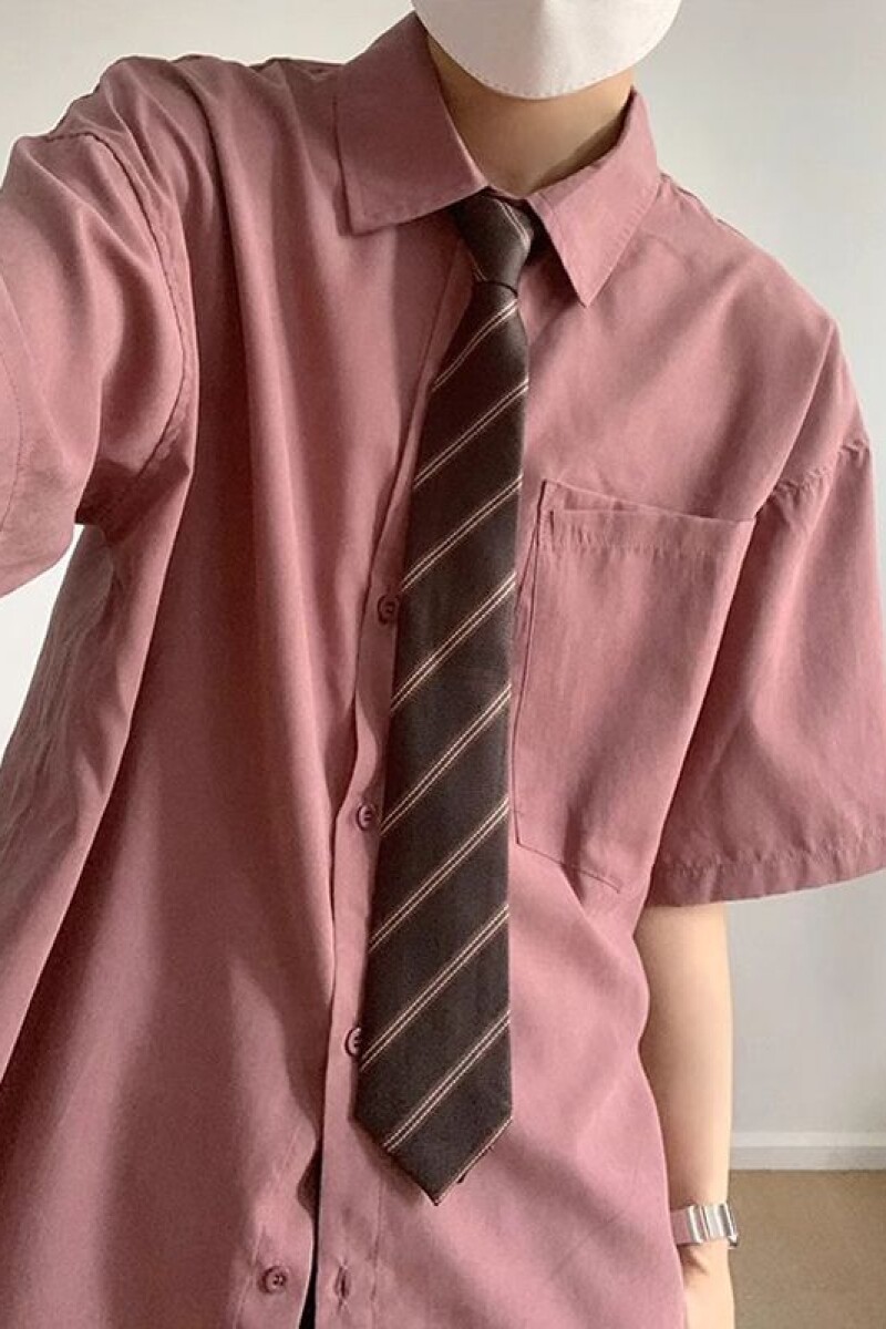 1506/QC1320/P38夏季冰丝凉感免烫翻领短衬衫潮男双口袋韩版,男装衬衫,星座1506