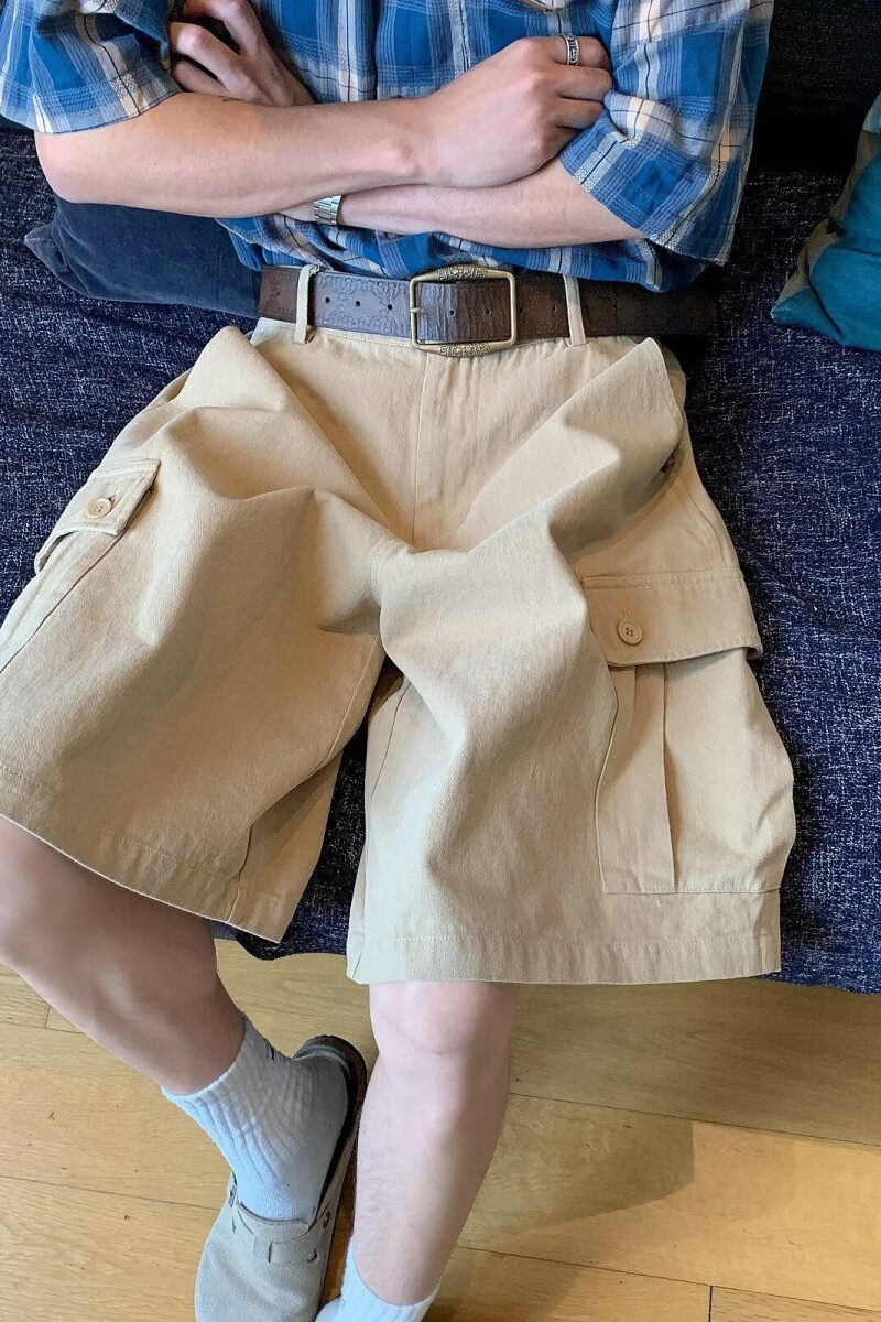1506/1440/P49夏季美式短裤男潮牌宽松大码运动休闲五分裤子,男装牛仔裤,星座1506